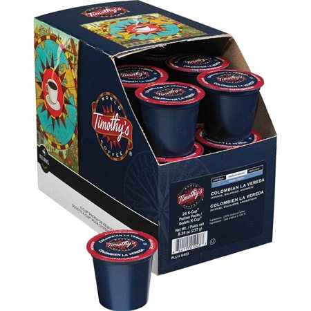Timothy's K-Cup® Coffee Pods 24 Pods/pkg X 4/Case