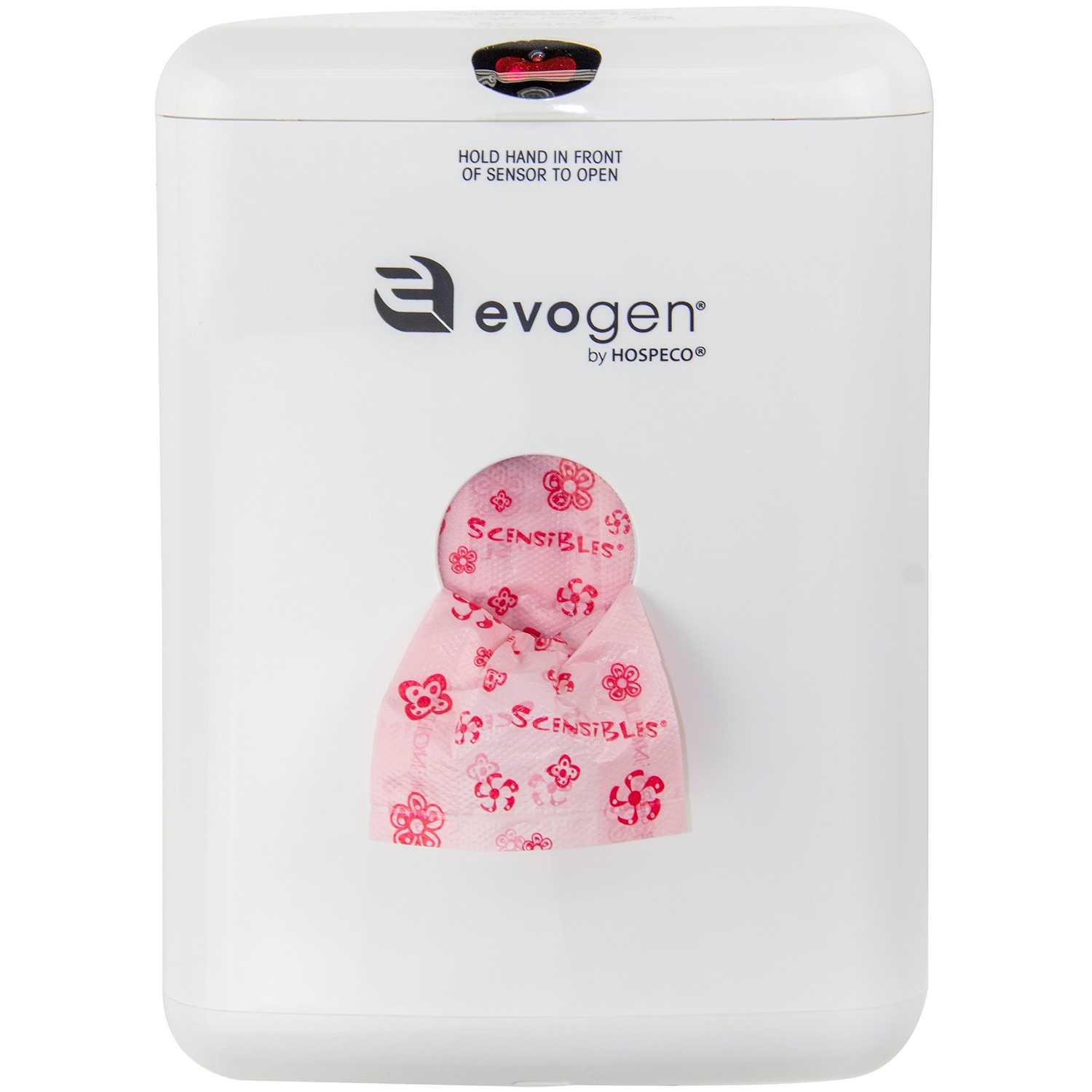Evogen® No-Touch Combination Waste Receptacle, White