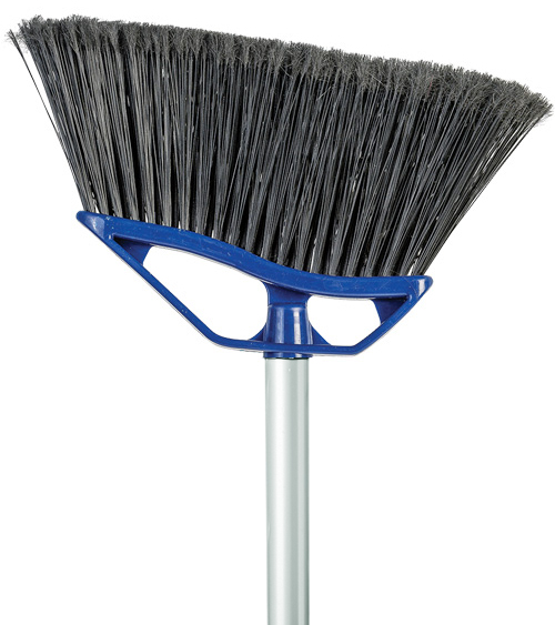 12" Mars® Angle Broom with 48" Handle, Blue