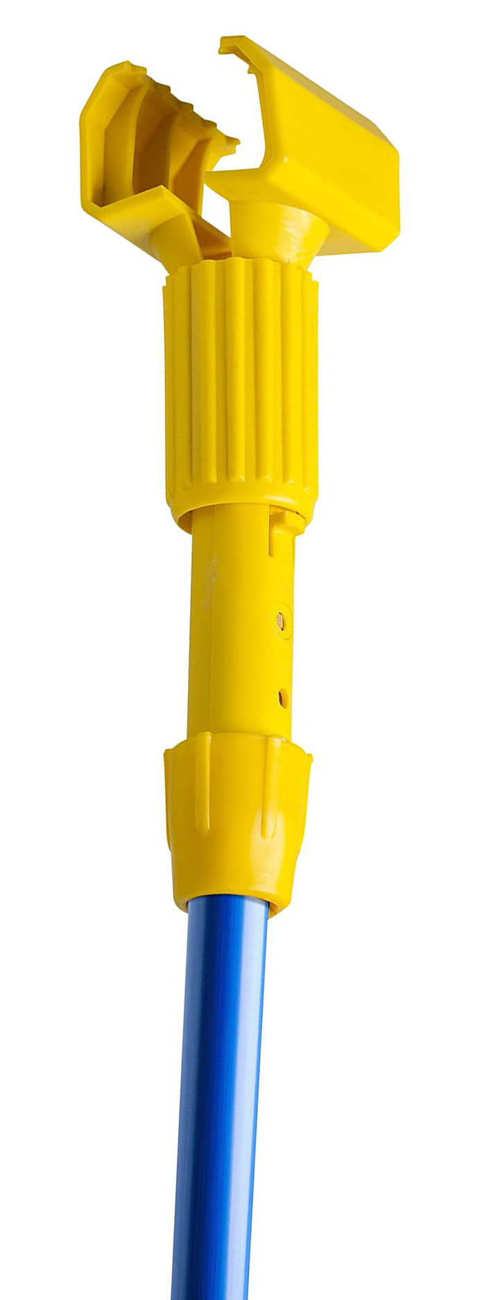 60" Jaws Style Mop Handle, Fiberglass Handle, Yellow and Blue