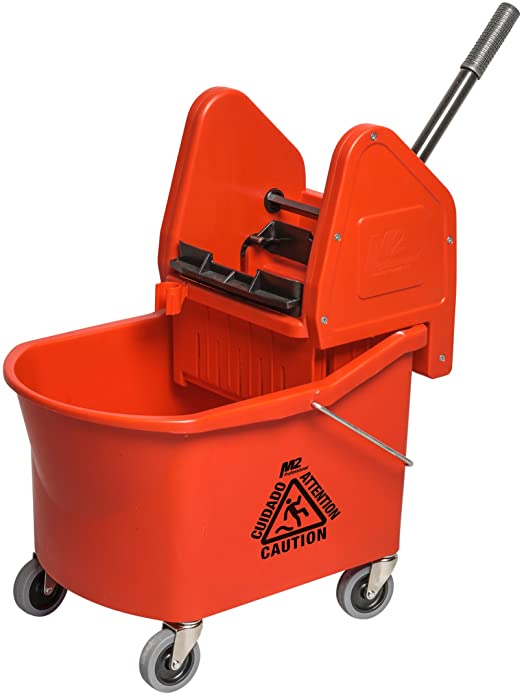 30L/32qt Grizzly™ Downpress Wringer & Bucket Combo, Red, Set