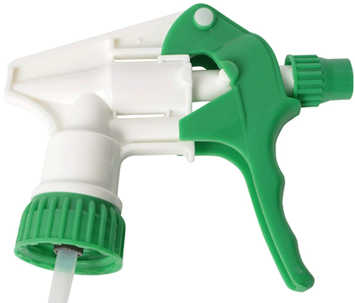 9 1/4" Tolco®Trigger Sprayer, Plastic, Green & White