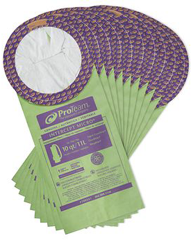 ProTeam® Intercept™ Micro Filter Bag, Open Collar, Fits 10 qt. 10/Pk