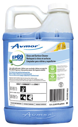 4L Avmor® Ecopure EP69™ Glass & Surface Cleaner, Concentrate