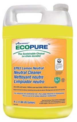 4L Avmor® Ecopure EP63™ Lemon Neutral Cleaner, Concentrate