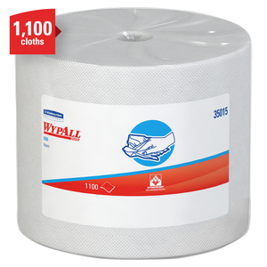 WypAll® X50™ Jumbo Roll, Light Duty Wiper, White, 1100 Sheets/Roll