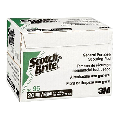 6"x 9"  3M SCOTCH BRITE GREEN PAD (6"x9")  20QTY-PKG ***SOLD PER PKG**