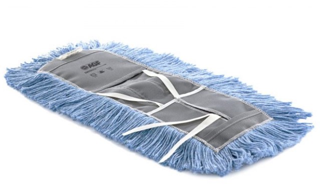 18" Atlas Graham® Astrolene™ Cut-End Dustmop,Tie-on, Synthetic, Blue