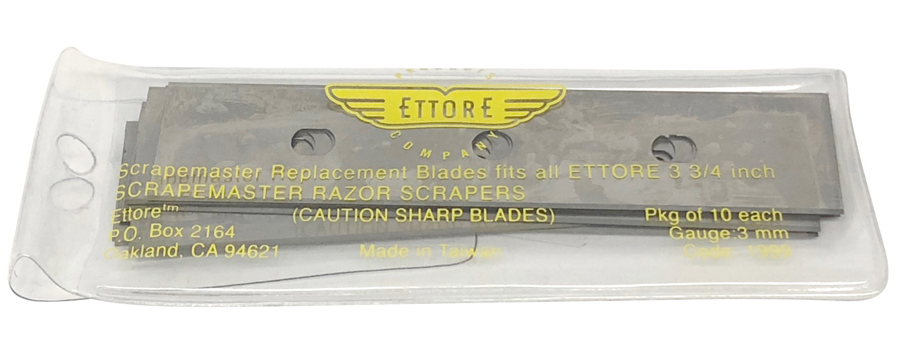 4" Ettore® Scrapemaster™ Replacement Blades, Double-Edged, 10/Pack