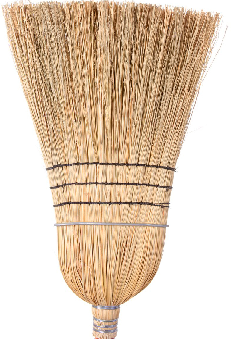 48" Atlas Graham® Wolf™ Heavy Duty Corn Broom, 3 String, 1 Steel Band
