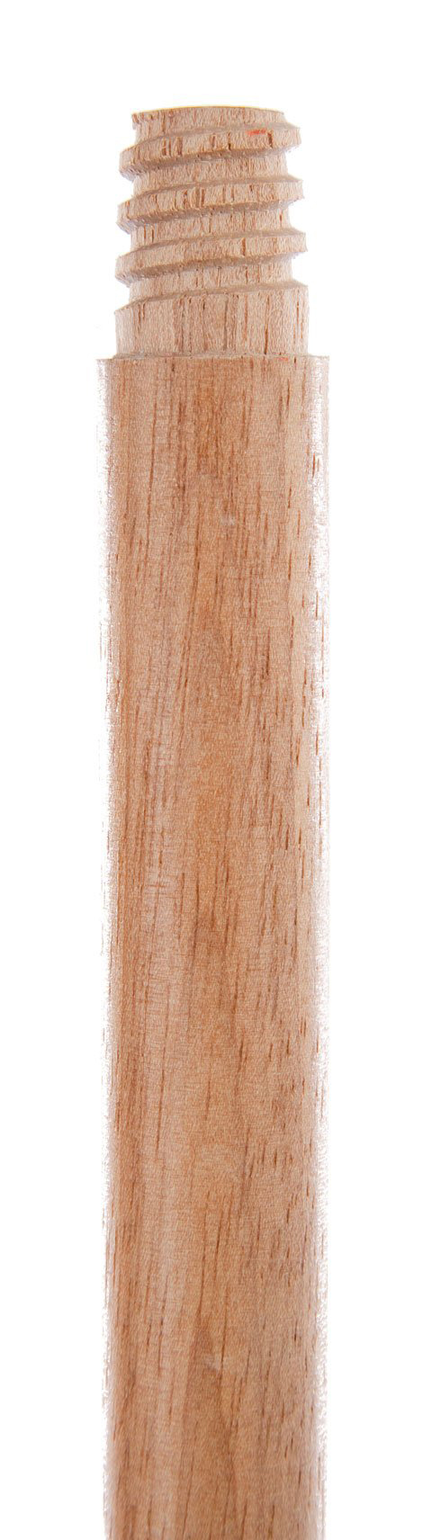 60"x15/16" Atlas Graham® Threaded Wooden Mop/Broom Handle, Hardwood