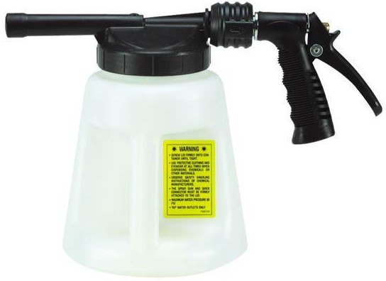 Impact® Foam Gun Sprayer, 2.7L Capacity, Plastic, Black & Translucent