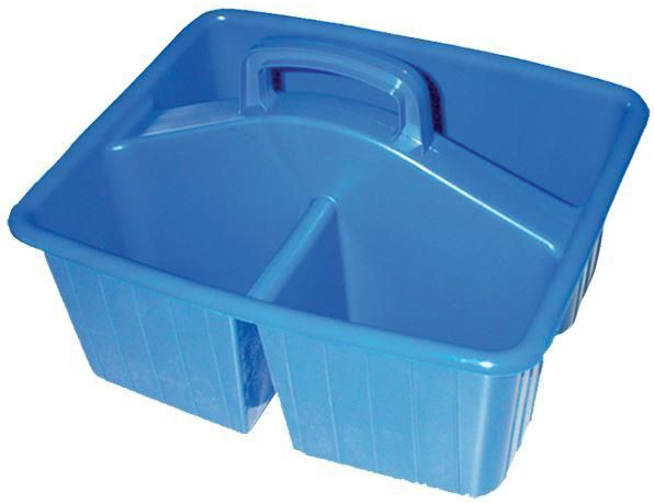 Home Products Interntl® X-Large Janitor Caddy, 3 Compartments, Blue