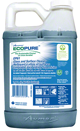 1.8L Avmor® EcoPure EP61™ Glass & Surface Cleaner, Concentrate