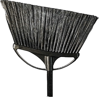 13" Large Magnetic Angle Broom, 48" Handle, Black