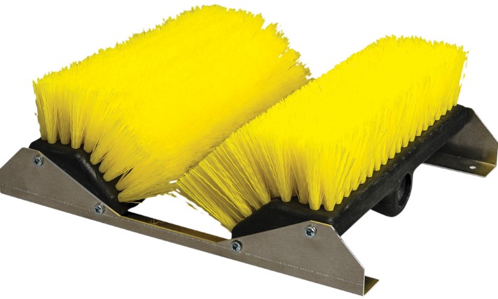 M2® Bi-Level Snow & Sand Boot Brush, Stainless Steel, Stiff Bristles