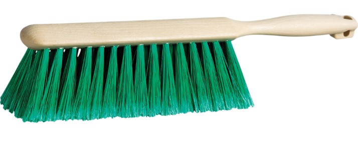 M2® Counter Brush, Plastic Block, Green Fibre Bristles