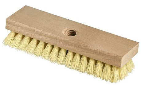 8" M2® Carpet Brush, Wood Block, Stiff Poly Fibres