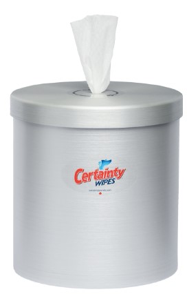 Certainty™ Counter-Top Wipes Dispenser, Stainless Steel