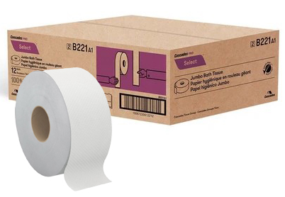 Cascade® PRO Select™ MiniJumbo ToiletPaper 2Ply, 750', White, 12/Cs