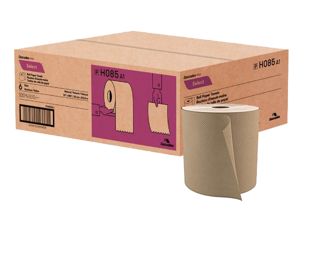 Cascades® PRO Select™ Hand Paper Towel Roll, Brown, 8" X 800', 6 /Case