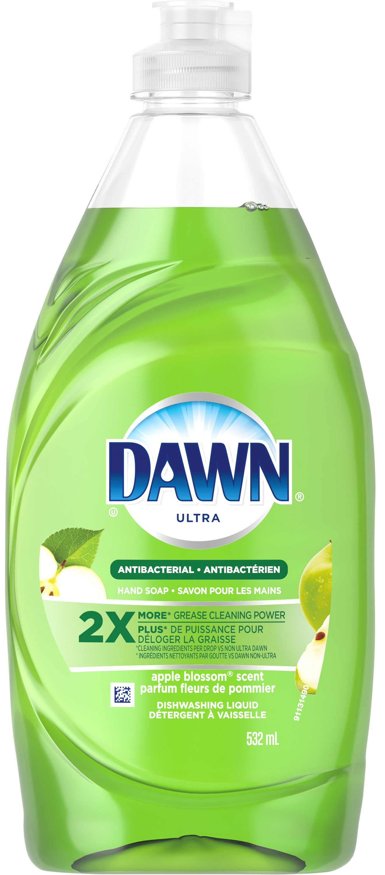 532 mL Dawn® Anti-bac Liquid Dish Detergent, Apple Scent, Concentrate