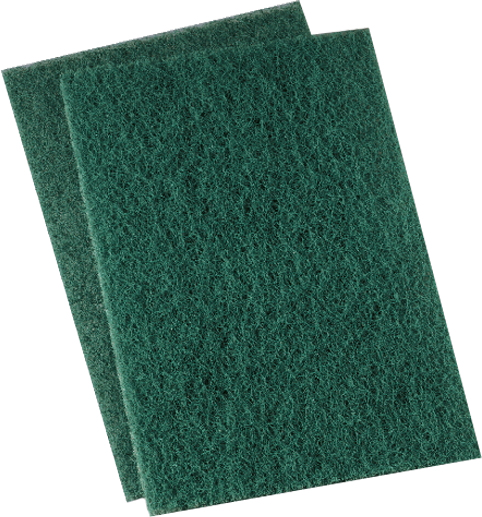 6" x 9" Dustbane® Medium Duty Scouring Pad, Green