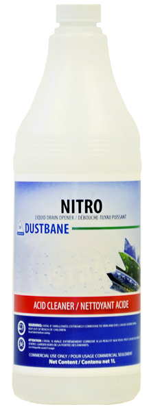 1L Dustbane® Nitro™ Heavy Duty Drain Opener, Acid Cleaner, Concentrate