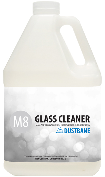 Dustbane® Workplace Label, M8™ Surface & Glass Cleaner, 4 Labels/Sht