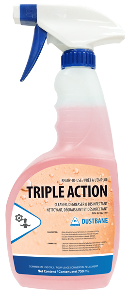 750mL Dustbane® Triple Action™ Cleaner, Degreaser & Disinfectant, RTU