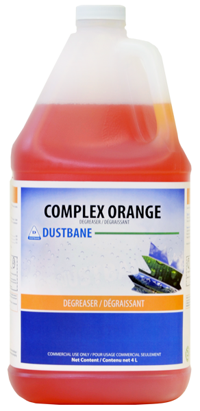 Dustbane® Workplace Labels, Complex Orange™ Degreaser, 4 Labels/Sht