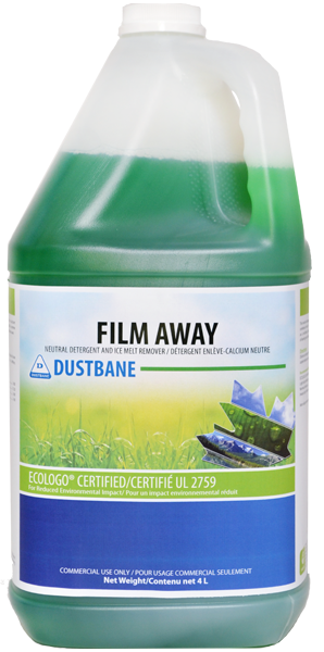4L Dustbane® Film Away™ Neutral Cleaner & IceMelt Remover, Concentrate