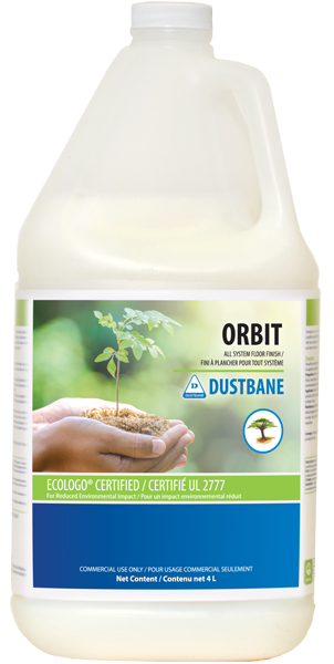 4L Dustbane® Orbit™ High Gloss Floor Finish, Acrylic, RTU, EcoLogo®