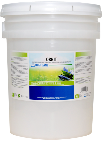 20L Dustbane® Orbit™ High Gloss Floor Finish, Acrylic, RTU, EcoLogo®