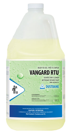 4L Dustbane® Vangard™ Neutral Disinfectant Cleaner, RTU, Bulk