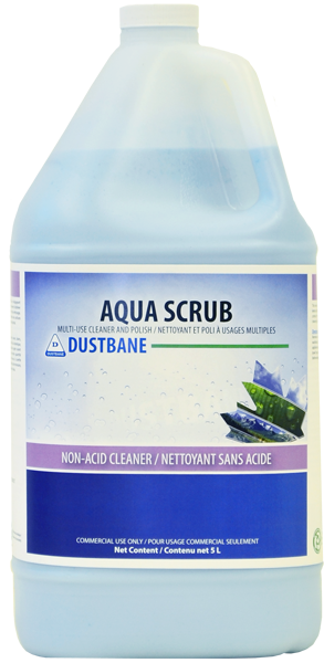 Dustbane® Workplace Labels, Aqua Scrub™ Cleaner & Polish, 4 Labels/sht