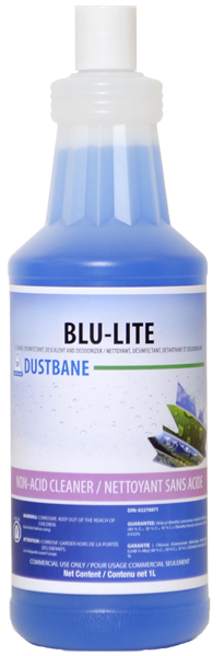 Dustbane® Workplace Labels, Blu-Lite™ Non-acid Bowl Cleaner, 4/Sheet