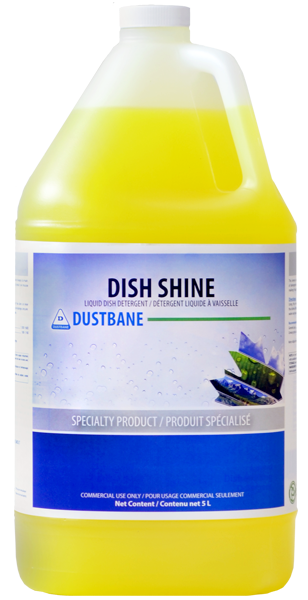 5L Dustbane® Dish Shine™ Liquid Dish Detergent, Concentrate, Lemon