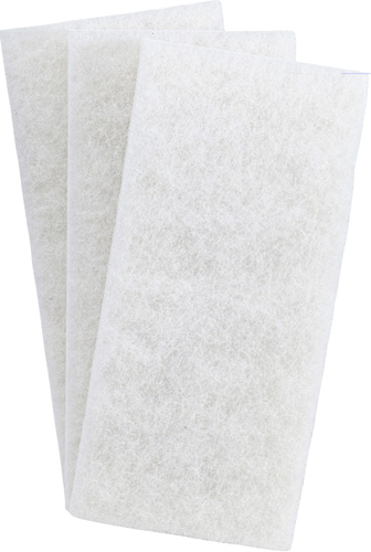 4.65" x 10" 3M® Doodlebug™ Floor Pad, Cleansing Pad, White