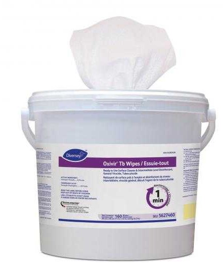 Diversey® Oxivir Tb™ Disinfectant Wipes, RTU, 160 Wipes/Container