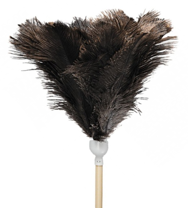 20" M2® Superior Ostrich Feather Duster, Plastic Handle, Hanging Tip