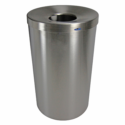 STAINLESS STEEL RECEPTACLE 125L  18.25"X30"
