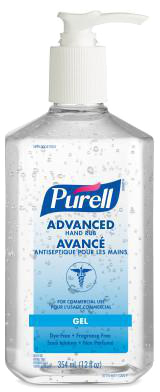 345mL Purell® Advanced™ Hand Rub, Pump Bottle, EcoLogo®