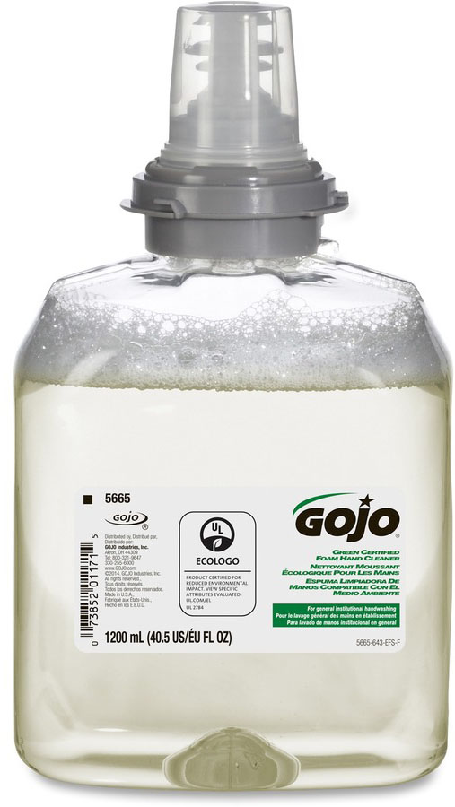 1200mL GOJO® Foam Hand Cleaner, Refill for TFX™, EcoLogo®