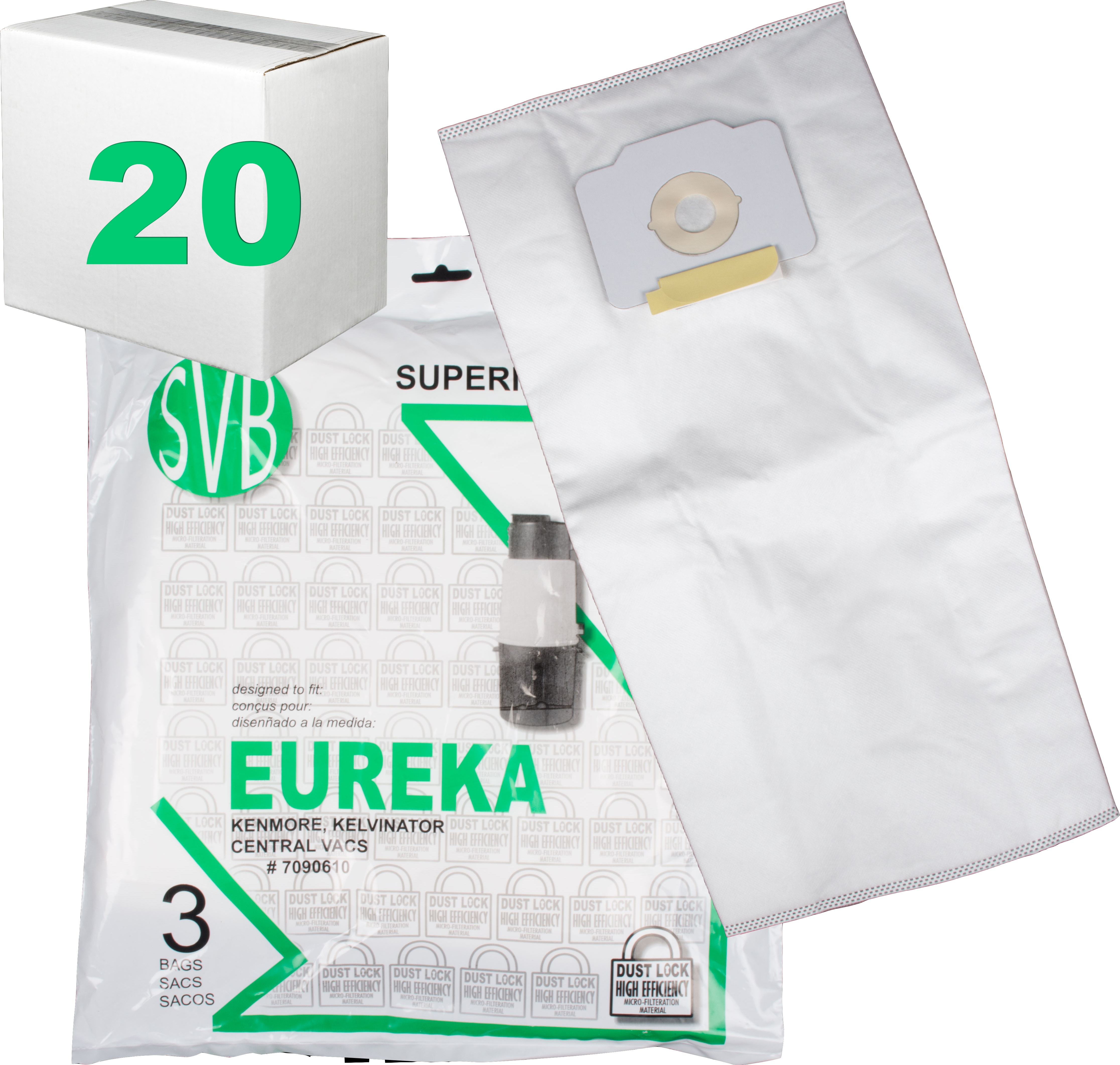 Eureka Beam Central Bag 3/pk OEM
