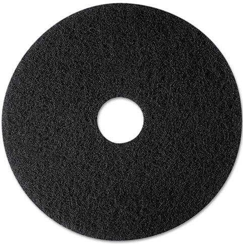 18" 3M™ Black Stripping Pad, Low Speed, High Productivity,7300™ Series