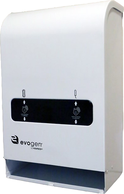 Evogen® EV4™ Mini No-Touch Dual Vendor for Feminine Hygiene, White