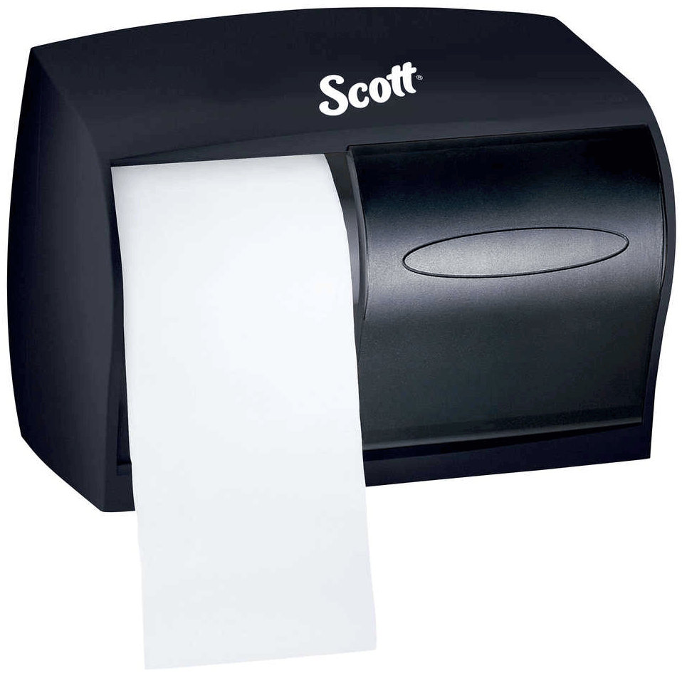 Scott® Essential Coreless, DoubleRoll Toilet Paper Dispenser, Black