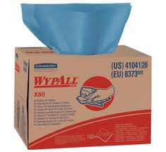 WypAll® X80™ Brag Box™ Extended Use Hydroknit Cloths, Jumbo Roll, Blue