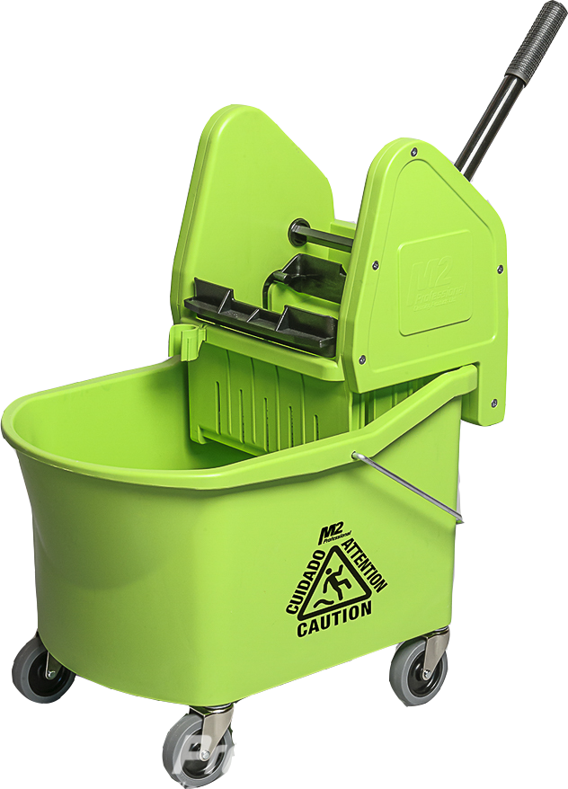 30L/32qt Grizzly™ Downpress Wringer & Bucket Combo, Green, Set